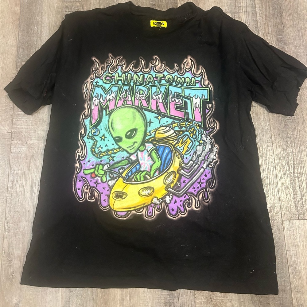 Chinatown Market Black Graphic Tee - Short Sleeve